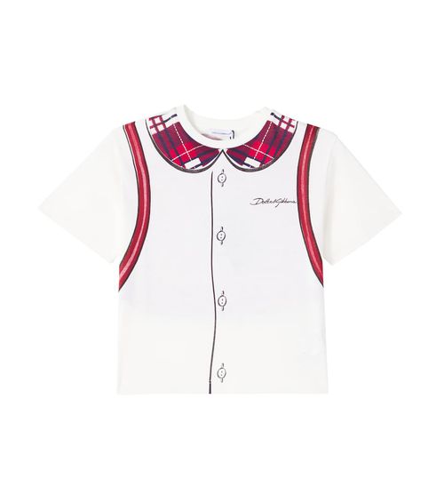Printed cotton jersey T-shirt