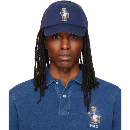 Navy Polo Bear Twill Ball Cap