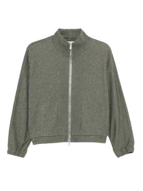 Glitter Lurex Sweatshirt — Green