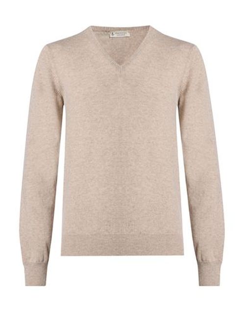 Man Sweater Beige Size 40 Cashmere