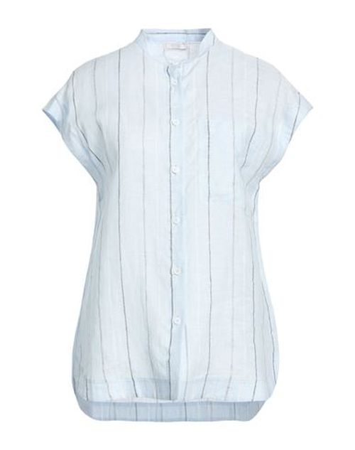 Woman Shirt Sky blue Size 2 Linen