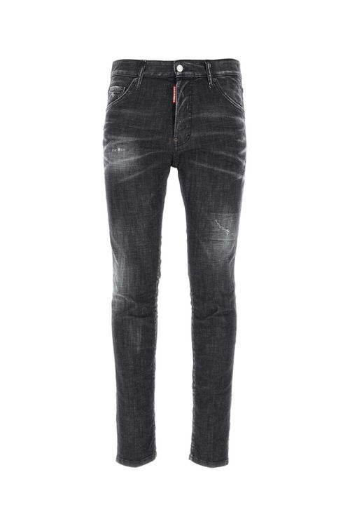 Black Stretch Denim Cool Guy Jeans