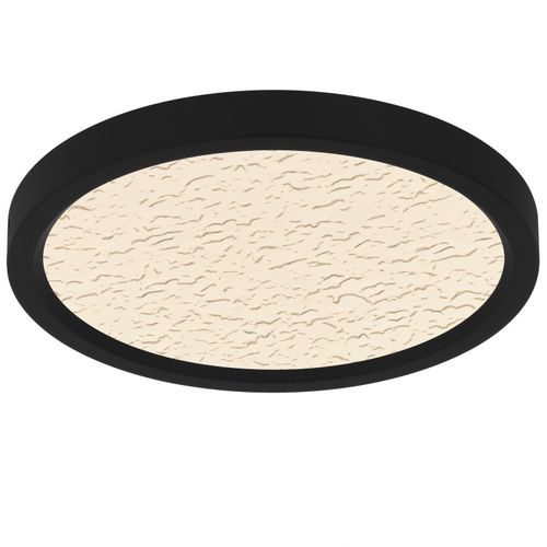 Earth Black LED Flush Mount from the Outskirts Collection