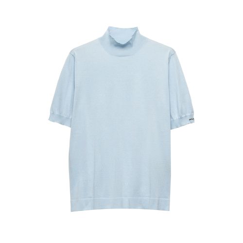Ribbed Turtleneck T-shirt