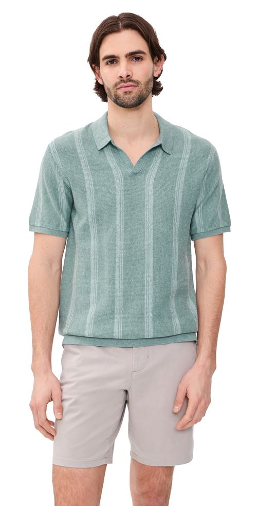 Liam Sweater Polo Topaz Stripe