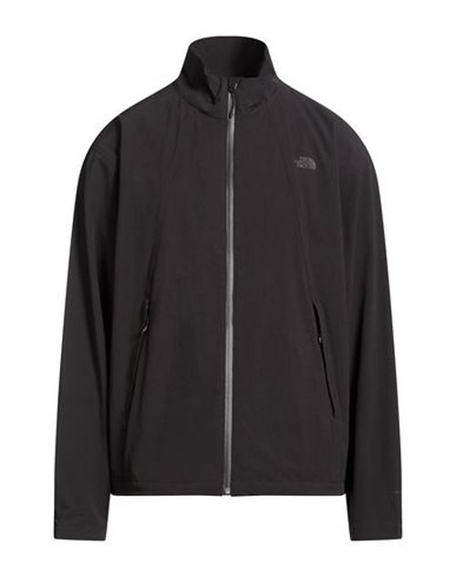 Man Jacket Black Size L Nylon, Elastane