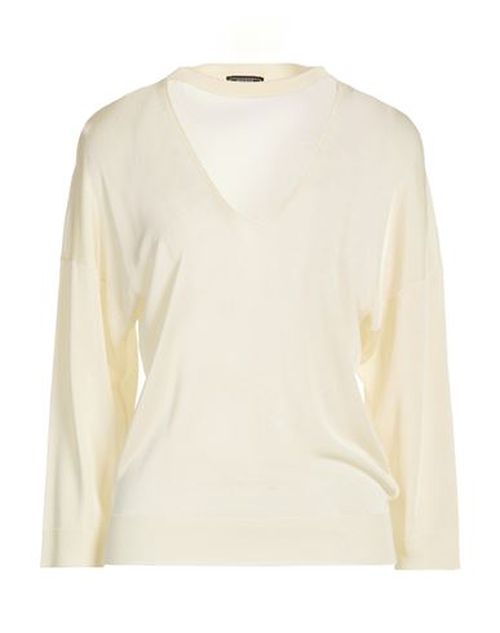 Woman Sweater Cream Size 2 Viscose