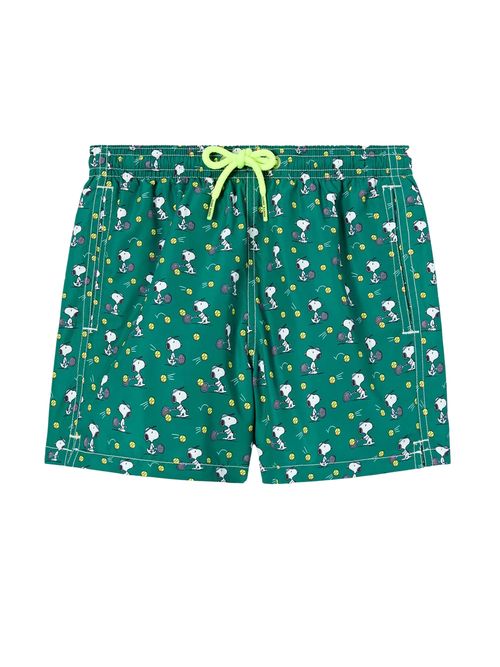 Boys Tennis Print Swim Trunks