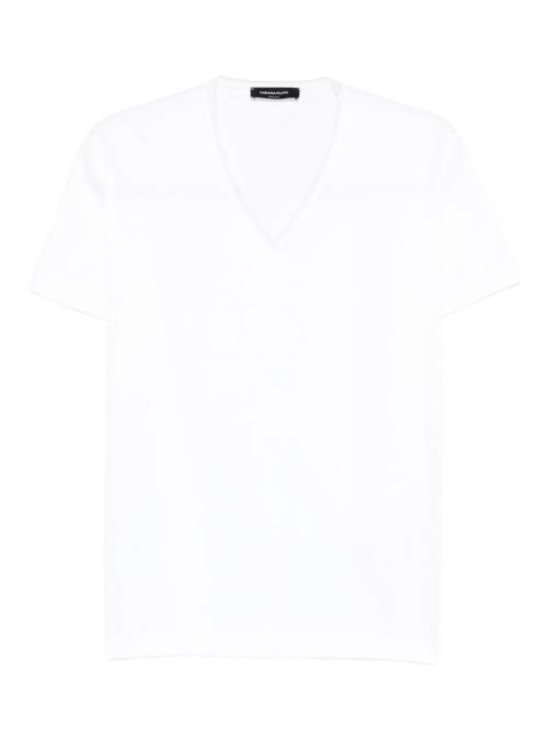 V-Neck Cotton T-Shirt — White