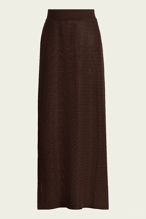 Nicky Midi Skirt in Chocolate