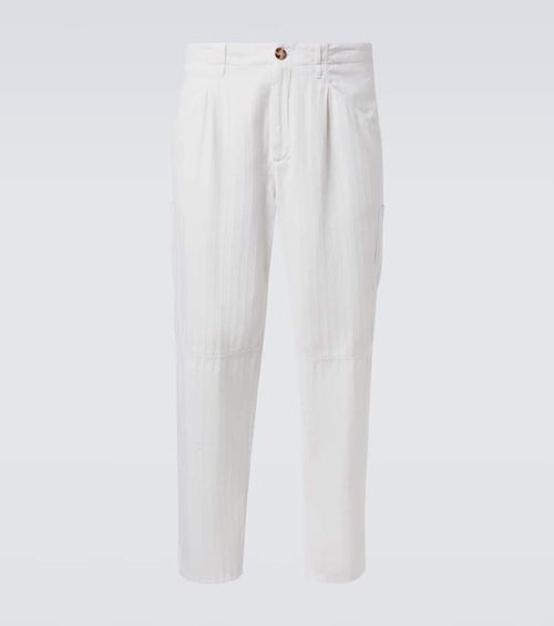 Cotton straight pants