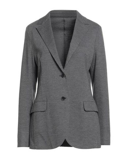 Woman Blazer Grey Size 4 Wool, Cotton