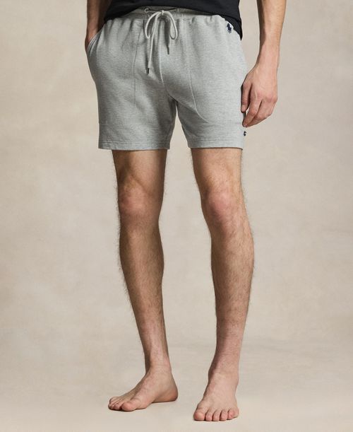 Men's Featherweight Mesh Pajama Shorts - Andover Heather/Cruise Navy Polo Player
