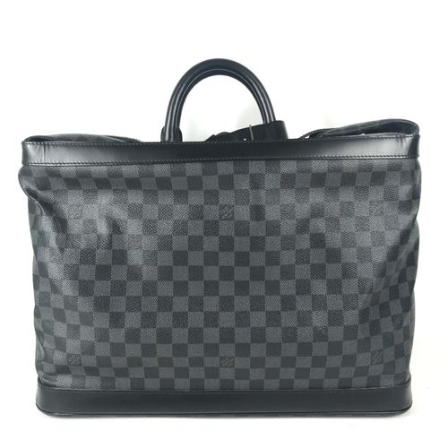 Louis Vuitton Black Damier Graphite Boston Bag Handbag Pre-Owned