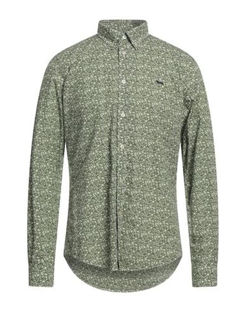 Man Shirt Military green Size 3XL Cotton