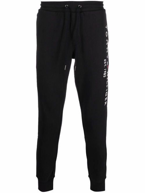 Logo print joggers - Black