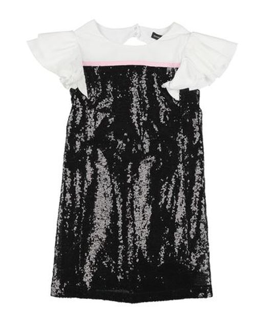 Abito Diva Scollato Dietr Kid Girl Kids' dress Black Size 13 Polyester, Cotton