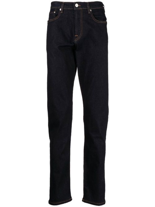 Mid-rise slim-fit jeans - Blue