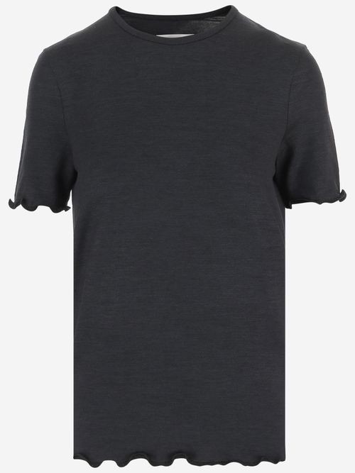 Silk-Blend T-Shirt — Black