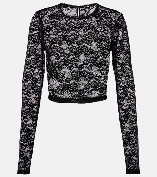 Rona cropped lace top