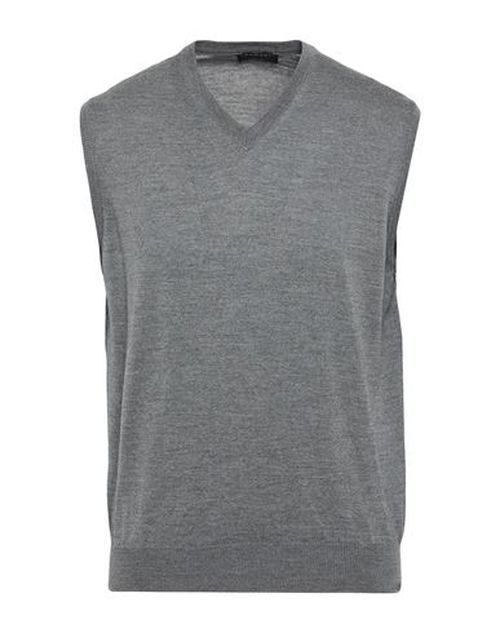 Man Sweater Grey Size 50 Merino Wool