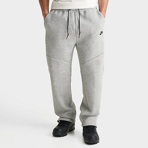 Men's Tech Fleece Open-Hem Pants in Dark Grey Heather/Black