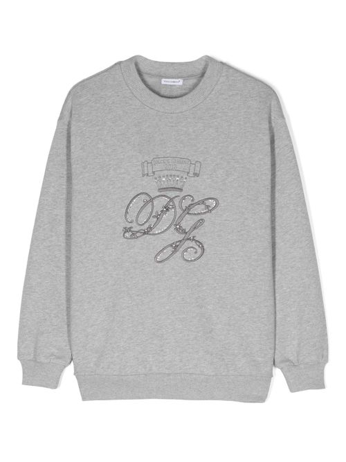 Logo-embroidered sweatshirt - Grey