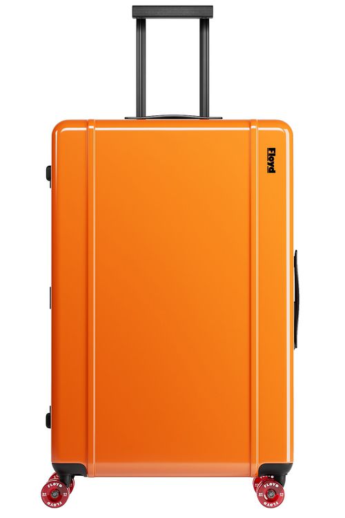 Floyd Trunk Suitcase in Hot Orange - Orange.  a