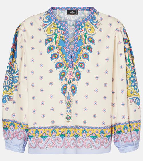 Printed cotton top