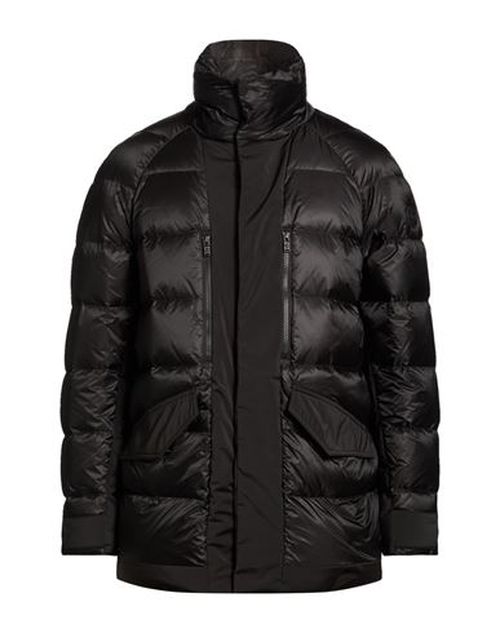 Man Puffer Black Size L Polyamide, Polyester, Elastane