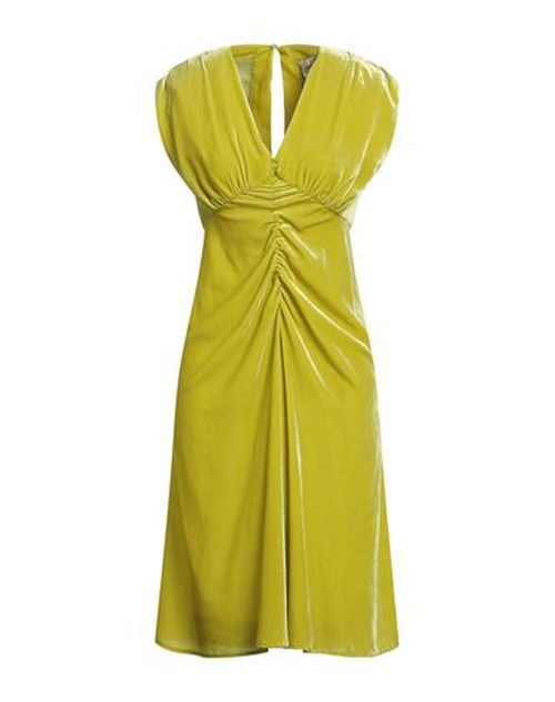 Woman Midi dress Lime green Size 10 Viscose, Polyamide