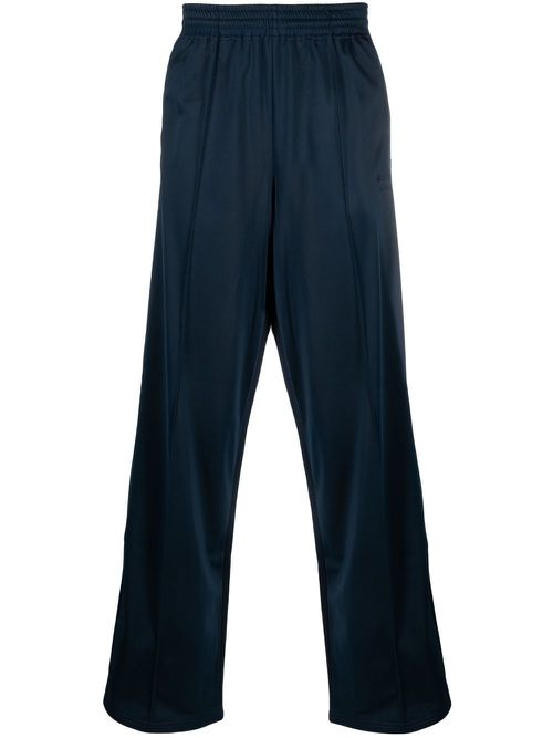 Logo-print track pants - Blue
