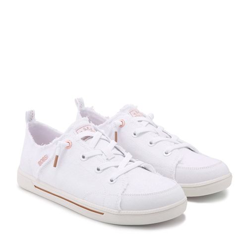Women's Bobs B Cute 2.0 Slip On Canvas Sneakers (White Wide)