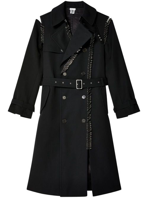 Double breasted coat - Black