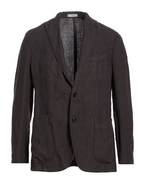 Man Blazer Dark brown Size 40 Linen