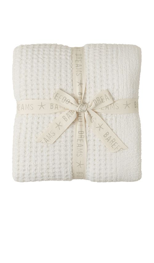 Barefoot Dreams DECKE COZYCHIC WAFFLE THROW in Crea