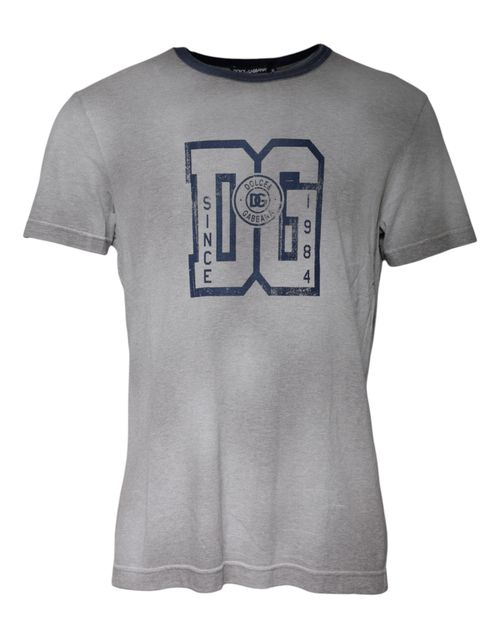 Logo-Print Cotton T-Shirt — Gray