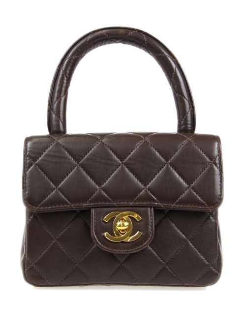 1990-2000s mini Classic Flap handbag - Brown