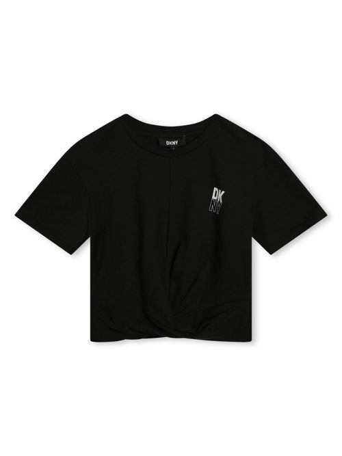 Logo-print organic cotton T-shirt - Black