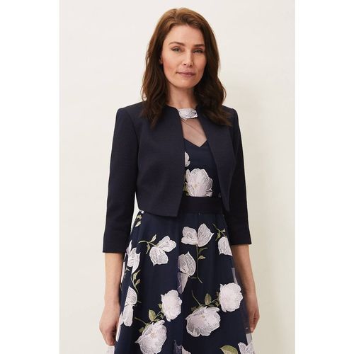 Phase Eight Karlee Cropped Occasion Jacket In Dark Navy