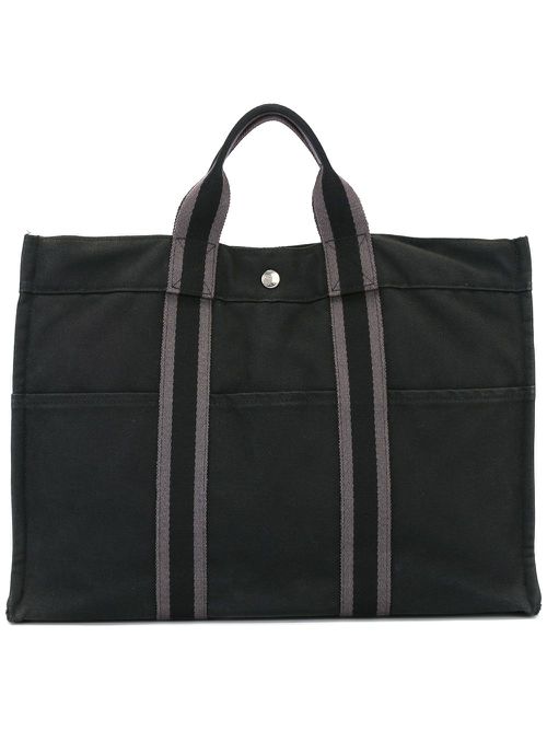 Canvas rectangular tote - Black