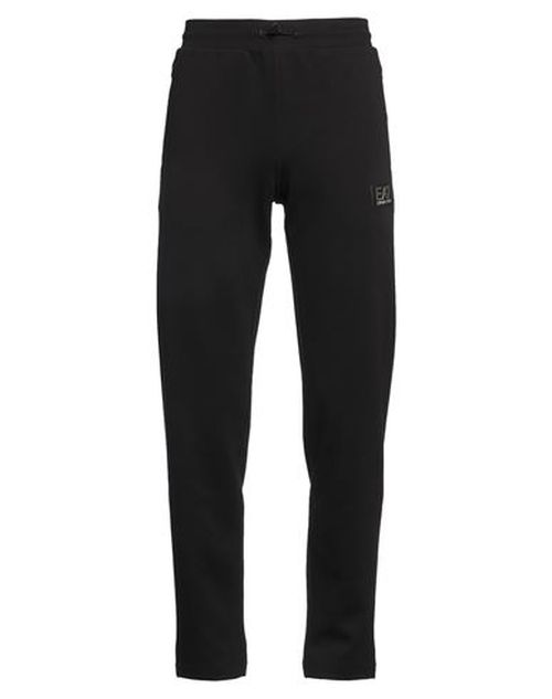 Ea7 Man Pants Black Size XS Cotton, Polyester, Elastane