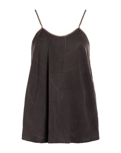 Woman Top Charcoal Size 2 Lyocell, Linen, Silk