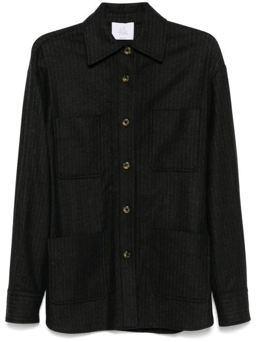 Pinstriped overshirt - Grey