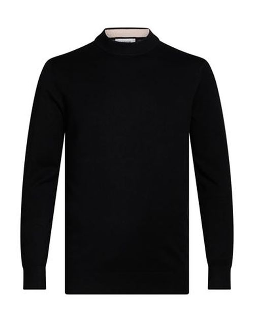 Man Sweater Black Size M Viscose, Nylon