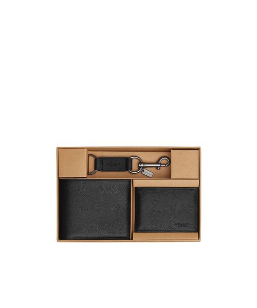 Boxed three-in-one wallet gift set