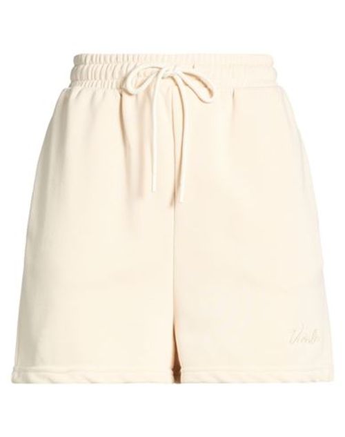 Woman Shorts & Bermuda Shorts Ivory Size M Cotton, Polyester