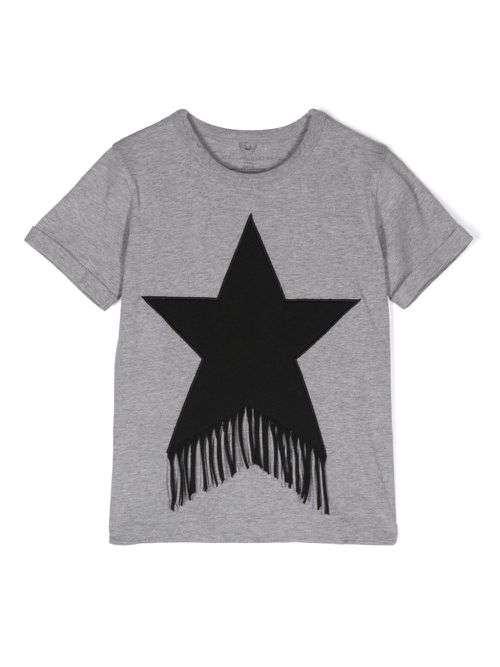 Fringed Star cotton T-shirt - Grey