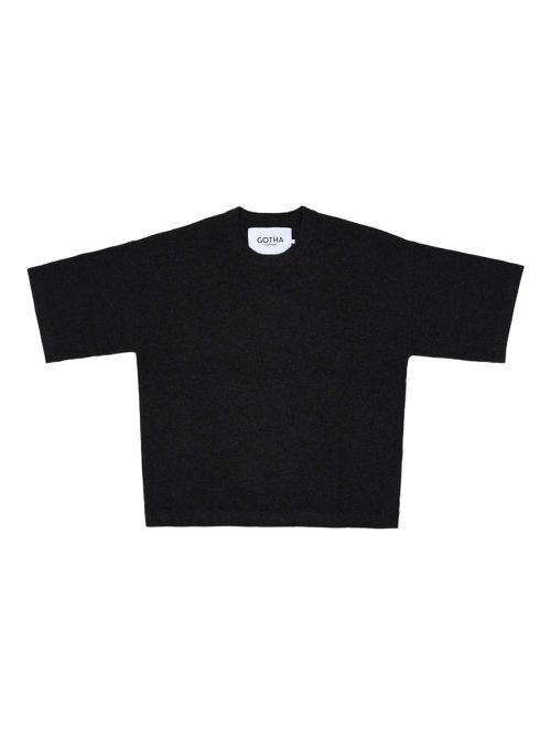 Cashmere polo shirt - Black