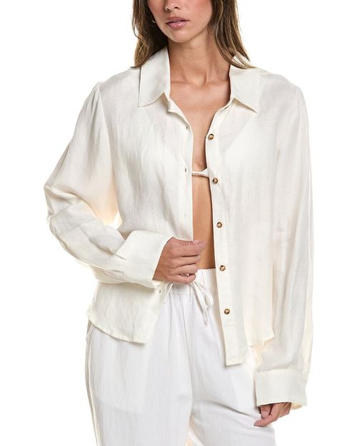 Linen-Blend Phillips Button-Down Shirt